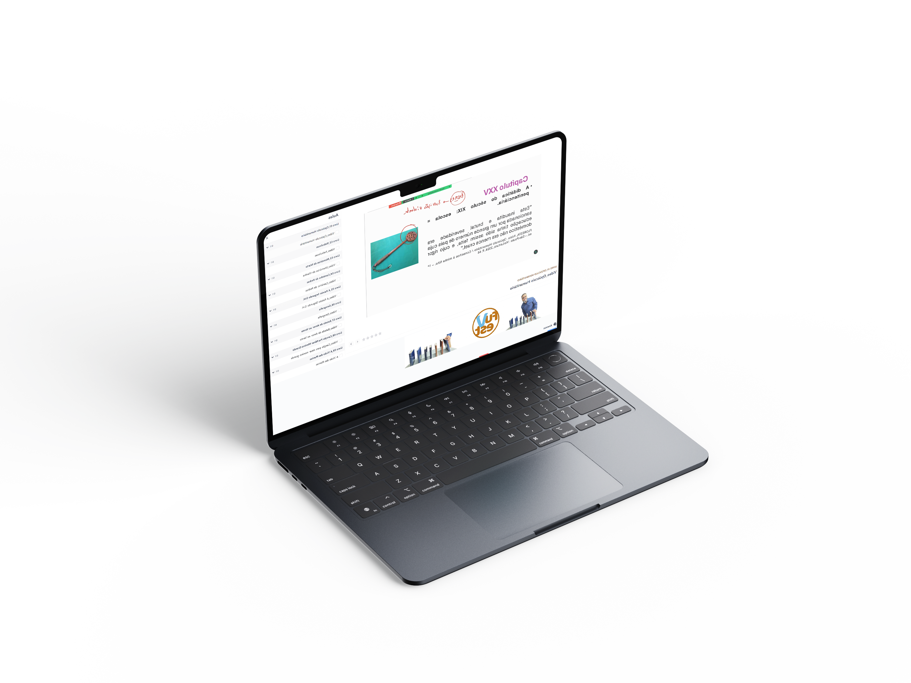 Curso no computador